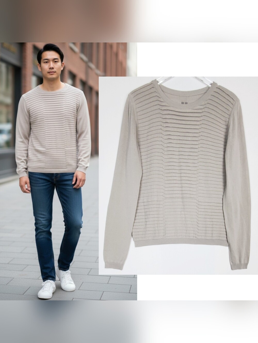 Rick Owens babel large ruffled knit sweater long sleeve oyster pullover preppy
